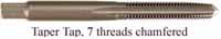 Tap, high carbon steel, 6-40 thread, taper tap